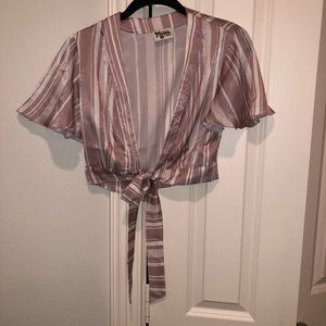 Show me your mumu cropped tie top